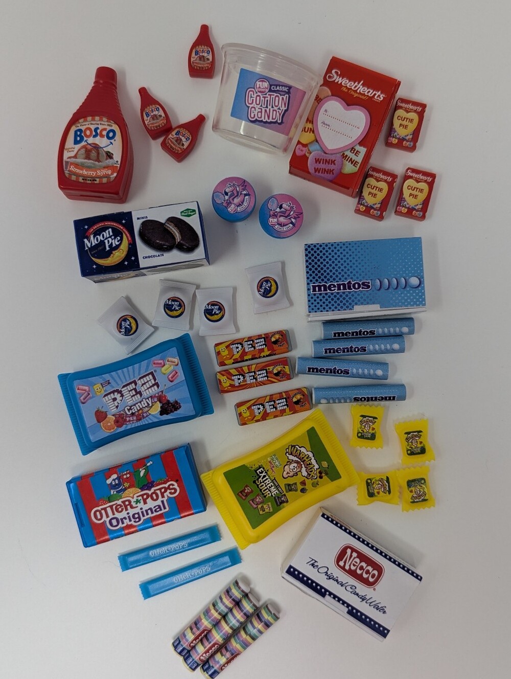 Minis in Minis Sugar Buzz Candy Brands Miniature Necco Sweet Tarts Warheads Pez